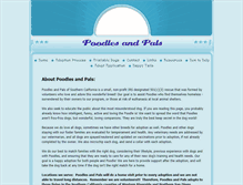 Tablet Screenshot of poodlesandpals.com